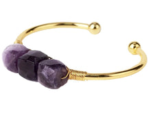 Load image into Gallery viewer, Lovely Leo’s 3-Stone Elegant Crystal Cuff Bracelet
