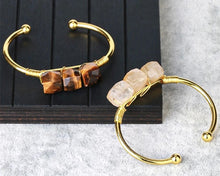 Load image into Gallery viewer, Lovely Leo’s 3-Stone Elegant Crystal Cuff Bracelet