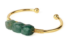 Load image into Gallery viewer, Lovely Leo’s 3-Stone Elegant Crystal Cuff Bracelet