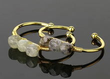 Load image into Gallery viewer, Lovely Leo’s 3-Stone Elegant Crystal Cuff Bracelet