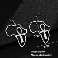 Load image into Gallery viewer, Lovely Leo’s Africa Ankh Earrings