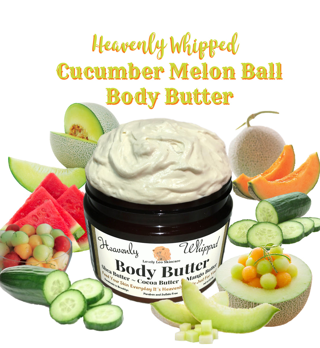Whipped Body Butter Cucumber Melon (6oz) | snlorganics