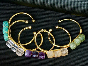 Lovely Leo’s 3-Stone Elegant Crystal Cuff Bracelet