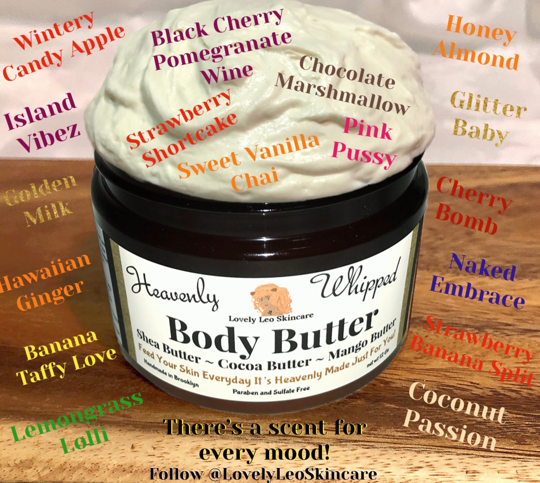 thumbnail image 2 of Coconut Mango Triple Whipped Shea Body Butter – Unrefined, 16 Oz – Perfect For Dry Skin By Inspired Naturals 2 of 5
