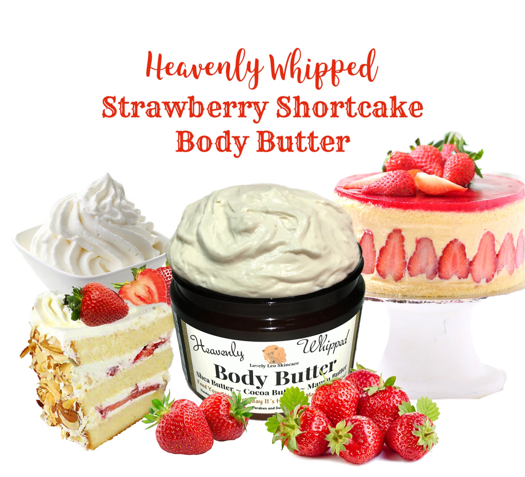Strawberry Shortcake Body Oil Fragrant Body Oil Moisturizer Cake