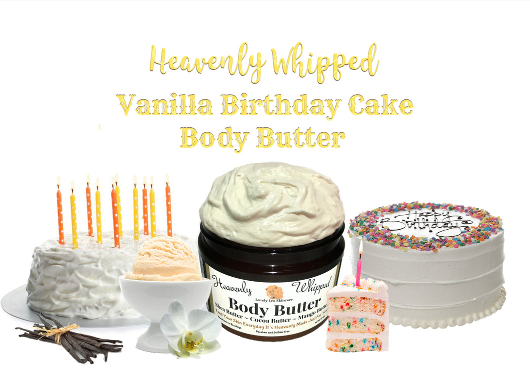 Vanilla Birthday Cake Heavenly Whipped Body Butter